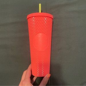 Starbucks studded dragonfruit tumbler